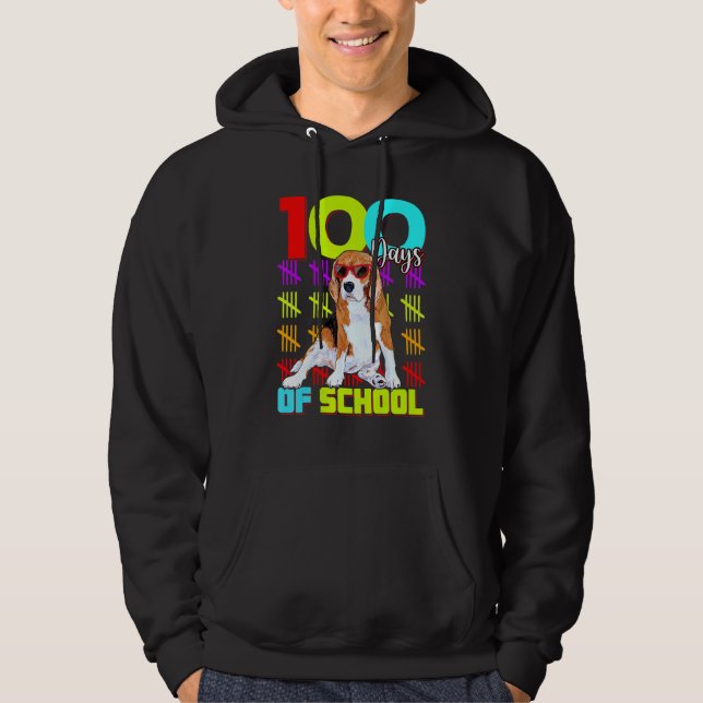 Sudadera 100° Día De La Escuela Niños Beagle Costume (Anverso)