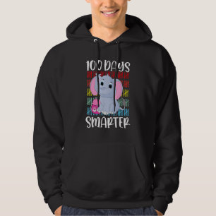 Sudadera 100 Días Animal Elefante Cute Más Inteligente 100 