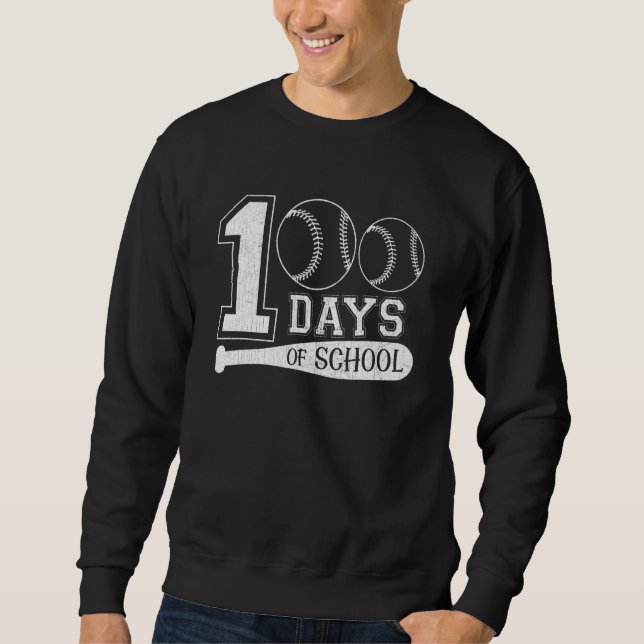 Sudadera 100 días contentos de profesores escolares, niños  (Anverso)