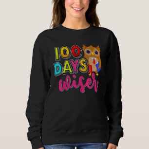 Sudadera 100 Días De Alegre Lechuza Cuta Feliz 100º Día De