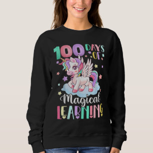 Sudadera 100 Días De Aprendizaje Mágico 100º Día De La Escu