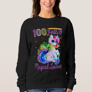 Sudadera 100 Días De Aprendizaje Magico Escolar Chicas Unic