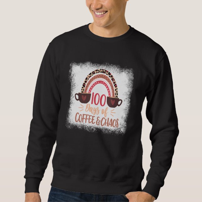 Sudadera 100 Días De Café Chao 100 Días De Scho (Anverso)