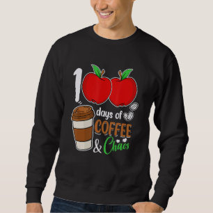 Sudadera 100 Días De Café Y Maestra De Caos 100 Días De