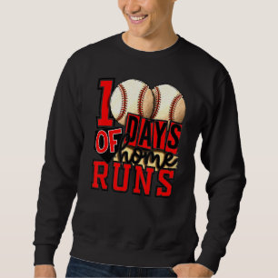 Sudadera 100 Días De Chicas De Béisbol En La Escuela De Cor