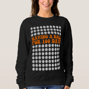 Sudadera 100 días de clases de baloncesto 100 días de bolas