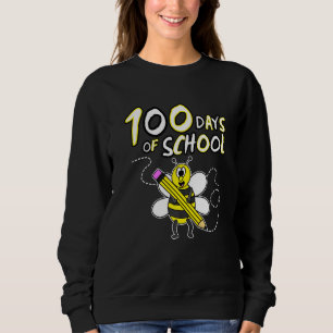 Sudadera 100 Días De Enseñanza De Estudiantes De Jardín De