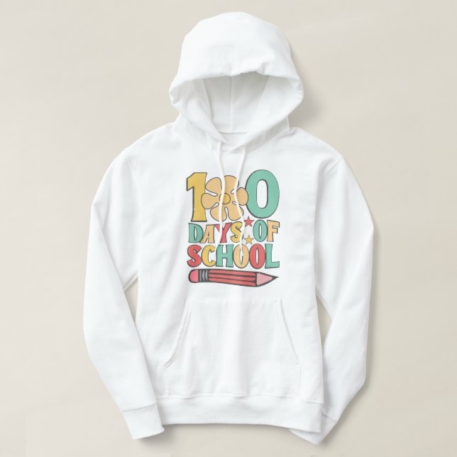 Sudadera 100 días de escuela (Diseño del anverso)