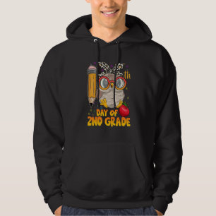 Sudadera 100 Días De Escuela Búho Lindo Feliz 100º Día De 2