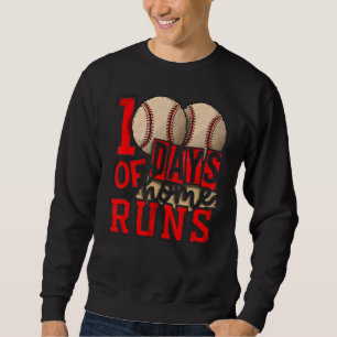 Sudadera 100 Días de Escuela de Béisbol de Jonrones 100º Dí