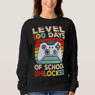 Sudadera 100 Días De Escuela Divertidos Juegos De Video Jug