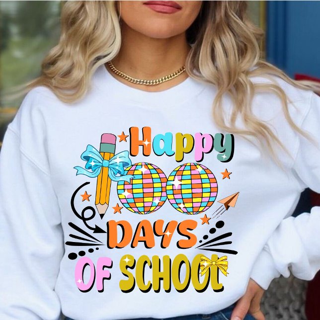 Sudadera 100 días de escuela PROFESOR. agradecimiento a mae (happy 100 days of school sweashirt, teacher gift, teacher appreciation sweatshirt, )