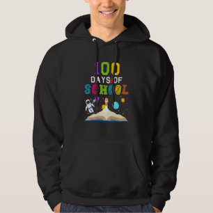 Sudadera 100 Días De Escuelas Felices 100 Días De Espacio E