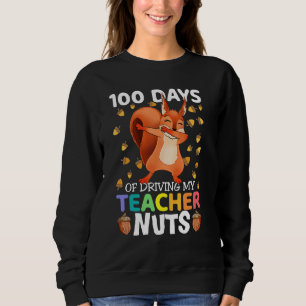 Sudadera 100 días de manejo de la ardilla de las nueces de