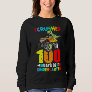 Sudadera 100 días de monstruo de dinosaurio escolar