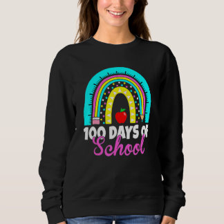 Sudadera 100 Días Escolares Felices 100 Días De Enseñanza E