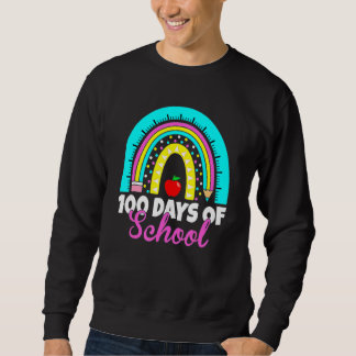 Sudadera 100 Días Escolares Felices 100 Días De Enseñanza E