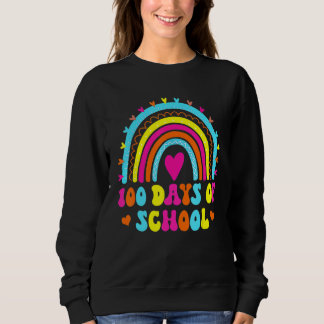 Sudadera 100 Días Escolares Felices 100 Días De Enseñanza E