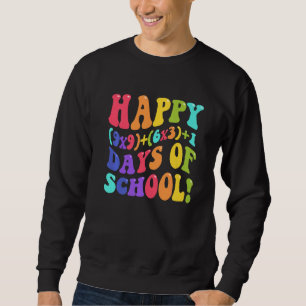 Sudadera 100 días felices de la escuela 100 días matemática