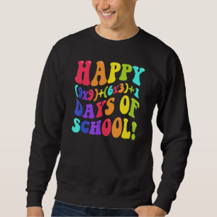 Sudadera 100 días felices de la escuela 100 días matemática