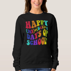 Sudadera 100 días felices de la escuela 100 días matemática
