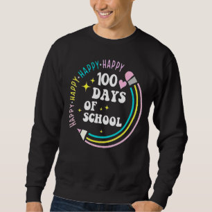 Sudadera 100 días feliz día del maestro escolar
