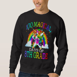 Sudadera 100 Días Mágicos De Unicornio De Octavo Grado 100 