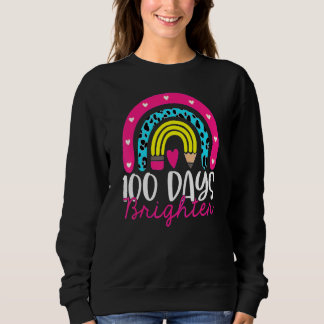 Sudadera 100 días más brillante arcoiris 100 días de té par