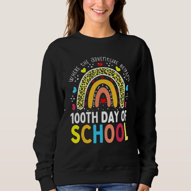 Sudadera 100 días más inteligente de Leopa (Anverso)