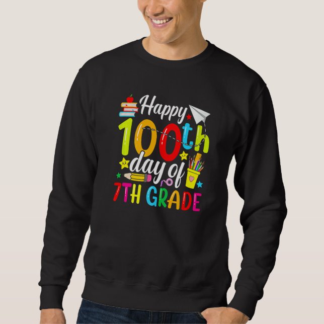 Sudadera 100 Días Más Inteligente Séptimo Grado 100º Día de (Anverso)