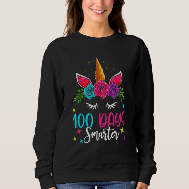 Sudadera 100 días más inteligentes, 100 días felices de la  (Anverso)