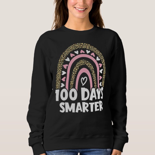 Sudadera 100 días más inteligentes, 100 días felices del ar (Anverso)
