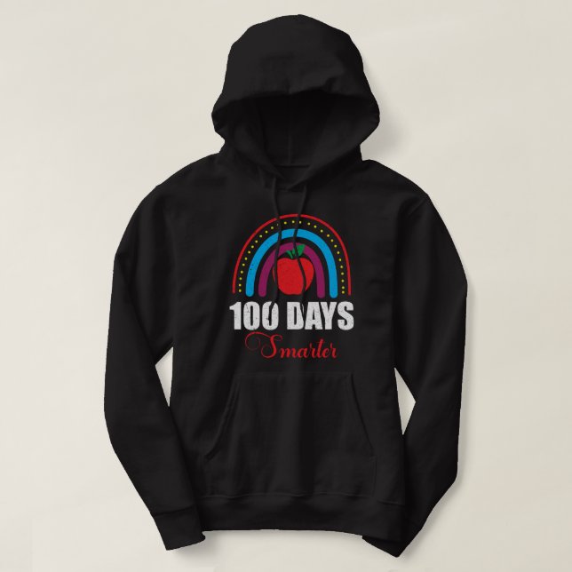 Sudadera 100 días más inteligentes para el arco iris Funny  (Diseño del anverso)