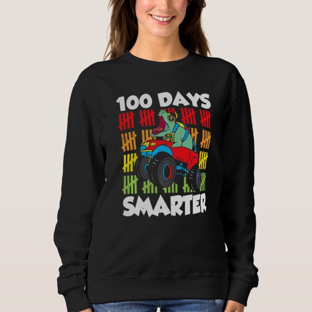 Sudadera 100 días más inteligentes para el equipo, dulces d (Anverso)