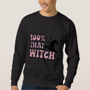 Sudadera 100 Esa Bruja Retro Halloween Espeluznante Tempora