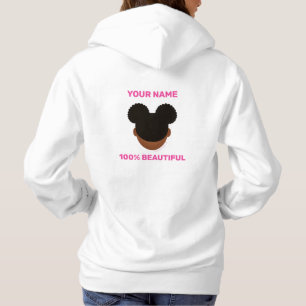 Sudadera 100% Frente de pelo natural N hacia atrás