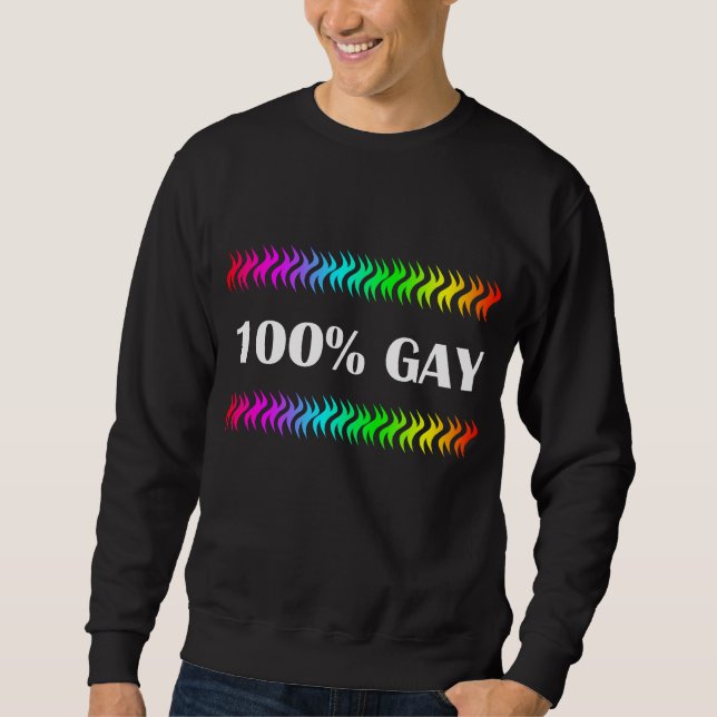 Sudadera 100% gay (Anverso)