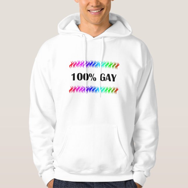 Sudadera 100% gay (Anverso)