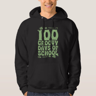 Sudadera 100 Groovy Days Of School 60s 70s Style Throwback 