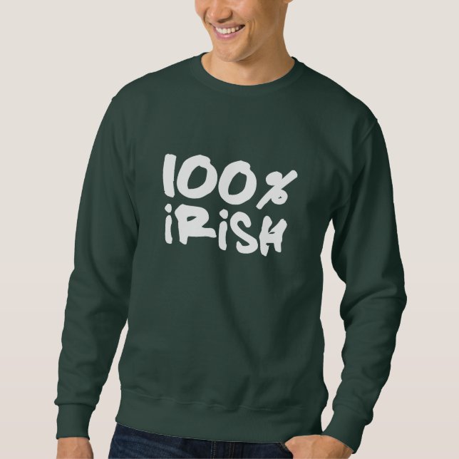 Sudadera 100% Irlandés (Anverso)