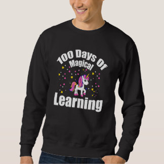 Sudadera 100 Magical Days of School Unicorn Teachers Girls 