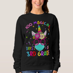 Sudadera 100 Mágicos Días De La Máscara Unicornio De La Esc