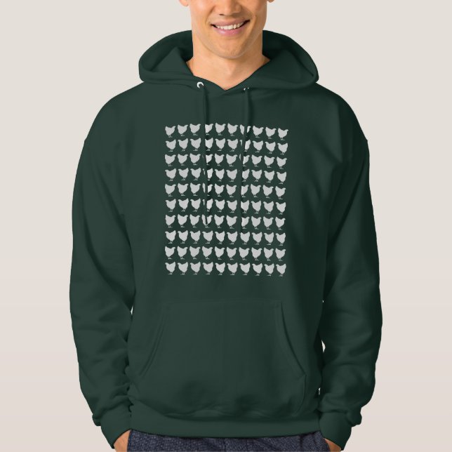 Sudadera 100 Pollos - Blanco (Anverso)