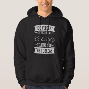 Sudadera 100 por ciento de probabilidad de que te diga el p