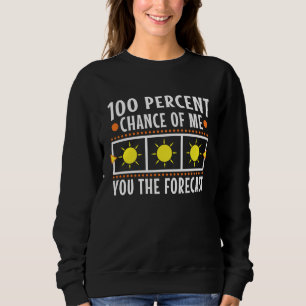 Sudadera 100 por ciento de probabilidad de que te diga el p