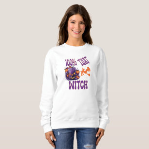 Sudadera 100 Por Ciento Esa Bruja, Halloween, Cuta, Bruja,