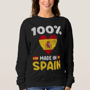 Sudadera 100 Por Ciento Hecho En España Chicos Chicas Niños
