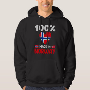 Sudadera 100 Por Ciento Hecho En Noruega Chicos Chicas Niño