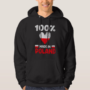 Sudadera 100 Por Ciento Hecho En Polonia Chicos Chicas Niño