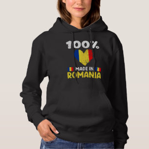 Sudadera 100 Por Ciento Hecho En Rumania Chicos Chicas Niño